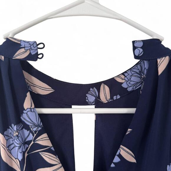 Express navy blue floral print - Picture 4 of 6